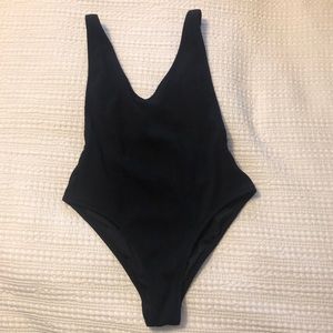 Black top shop one piece swimsuit